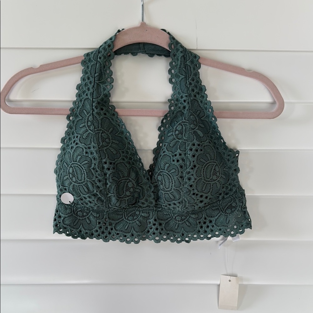Aeropostale Green Lace Bralette‎ Sz large